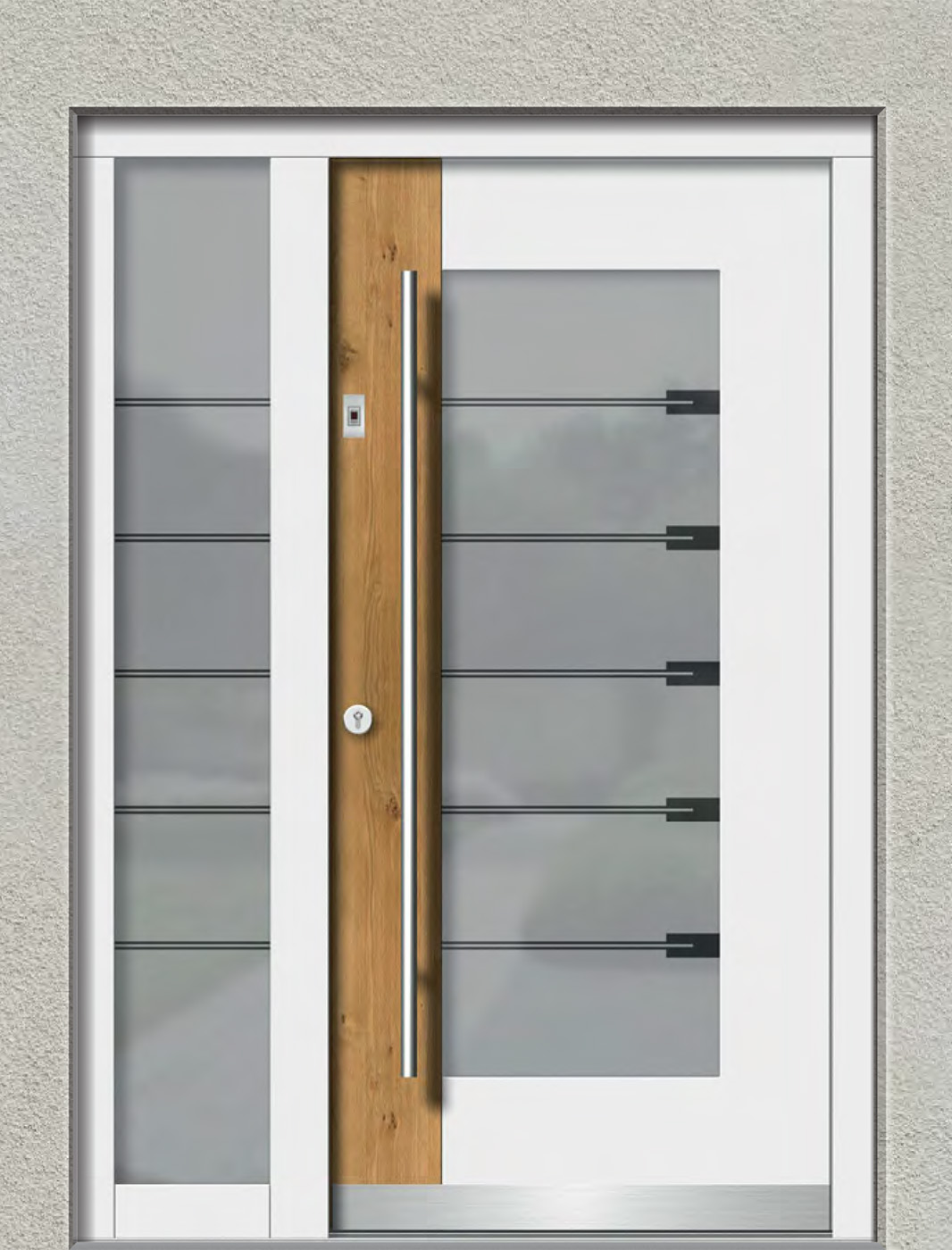 Modernes Fusionsdesign Holz und Aluminium