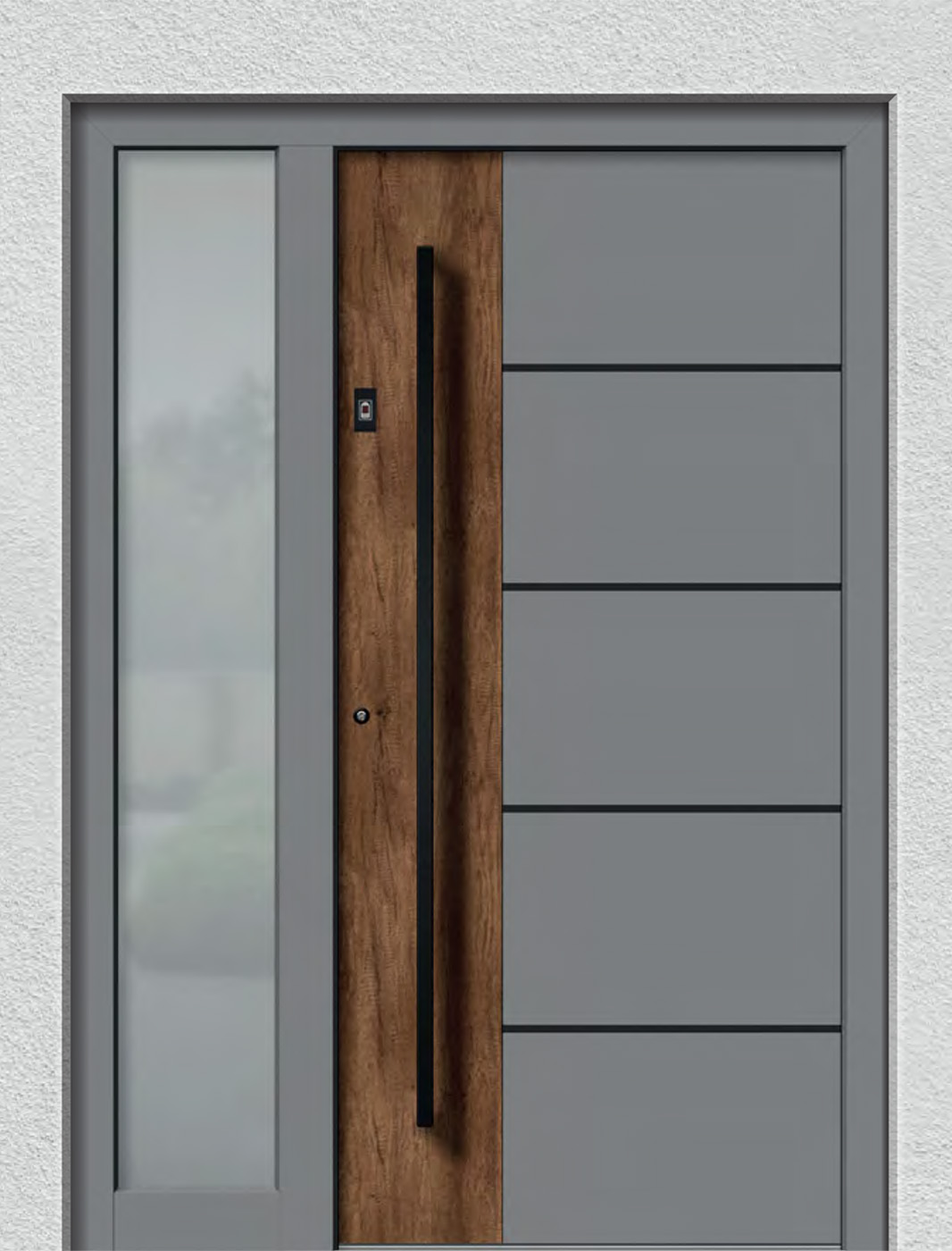 Modernes Fusionsdesign Holz und Aluminium