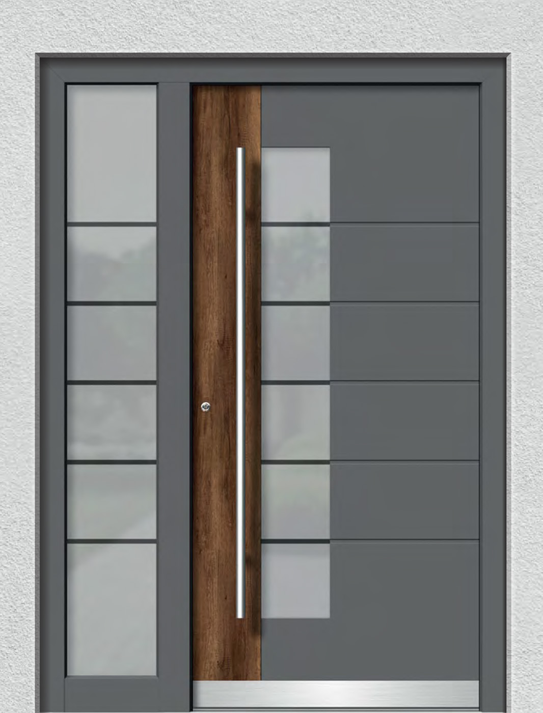 Modernes Fusionsdesign Holz und Aluminium