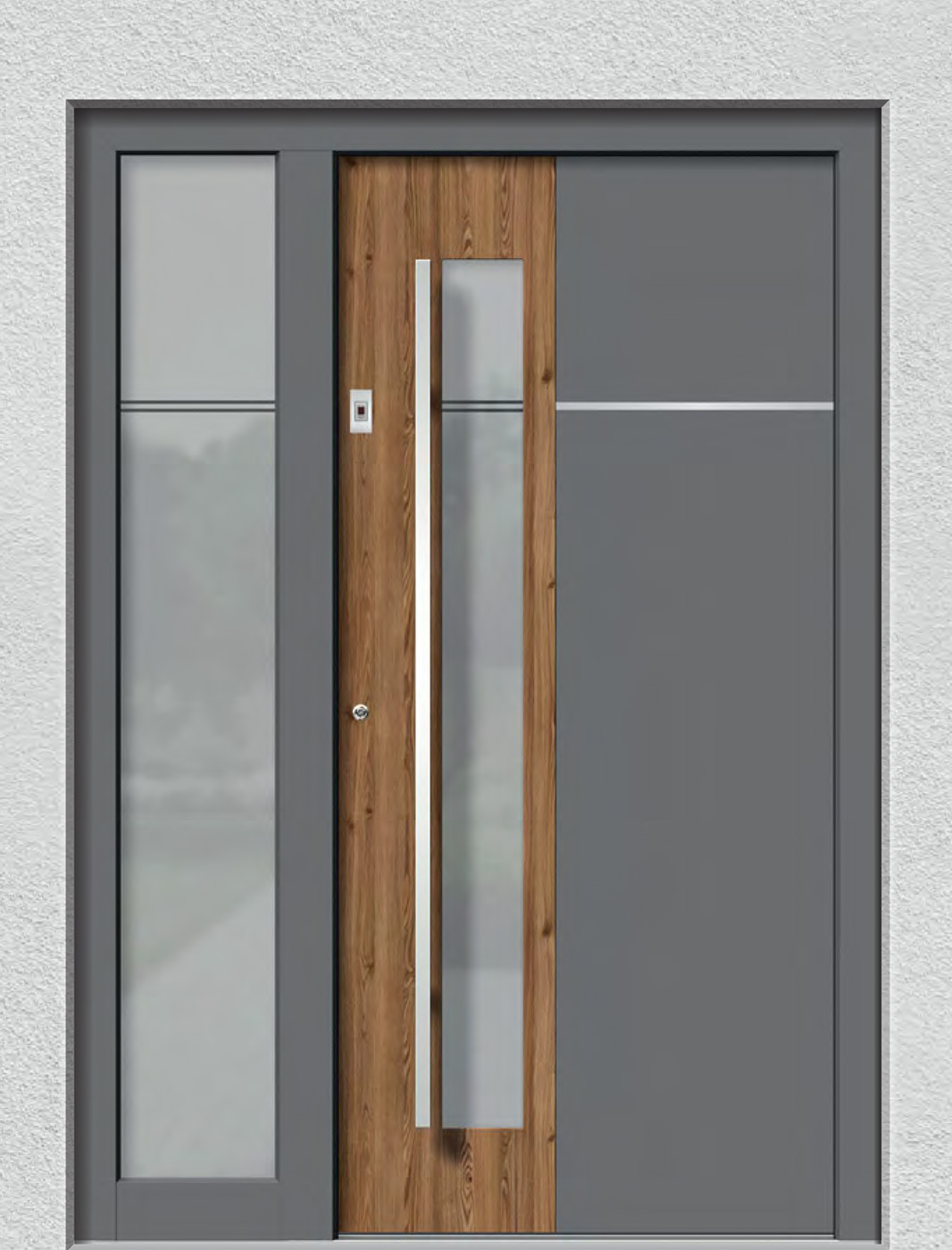 Modernes Fusionsdesign Holz und Aluminium