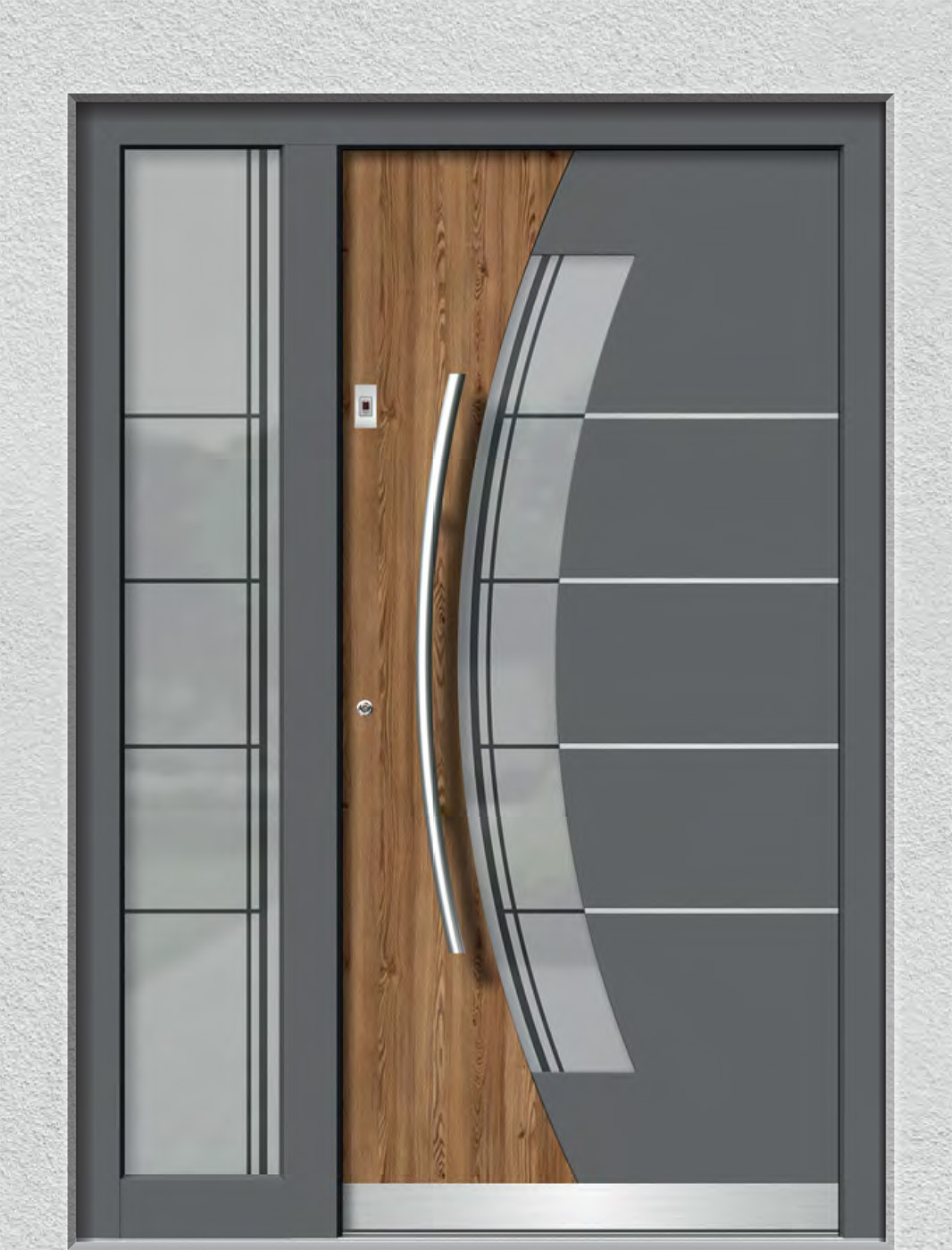 Modernes Fusionsdesign Holz und Aluminium