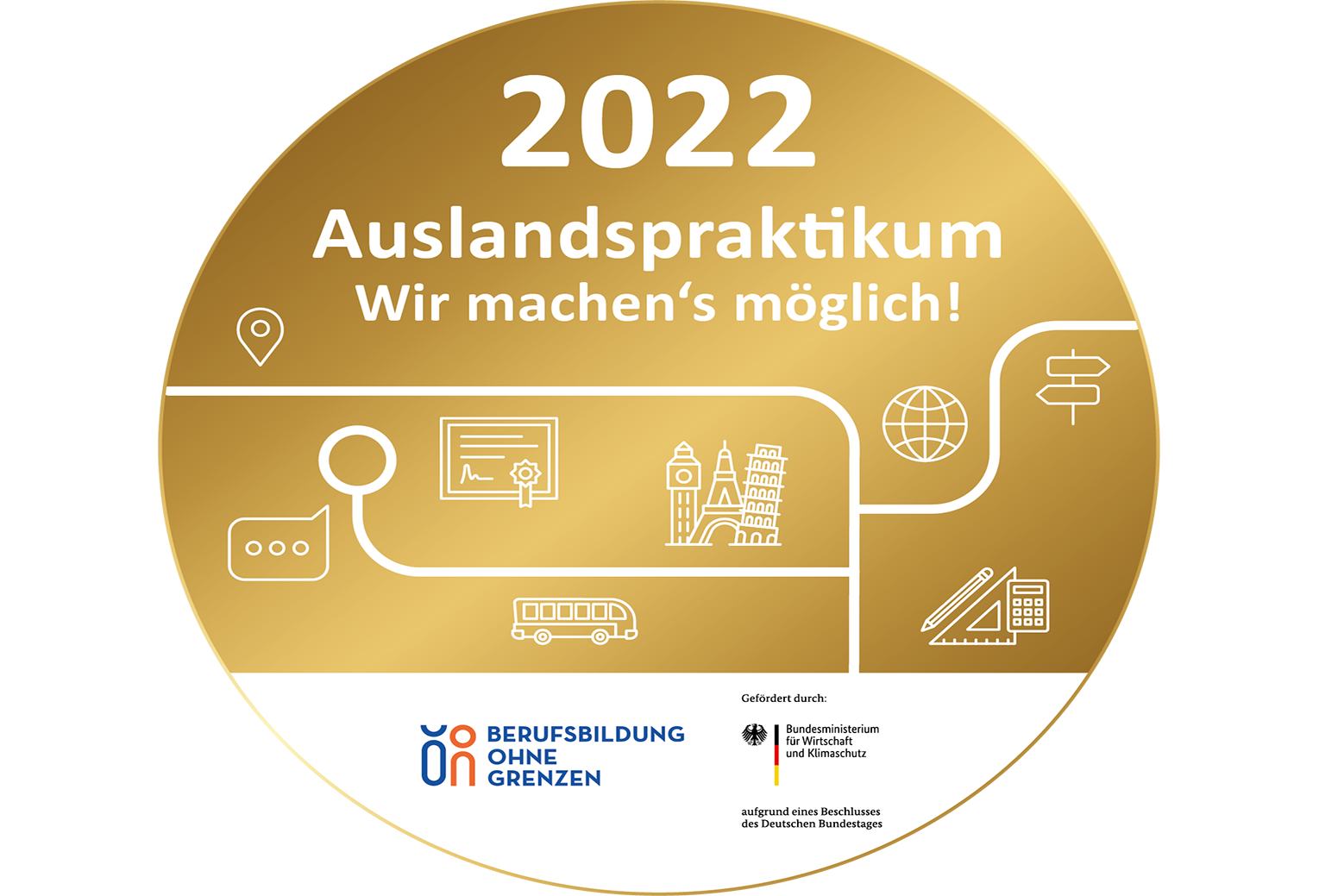 Betriebsplakette von Berufsbildung ohne Grenzen