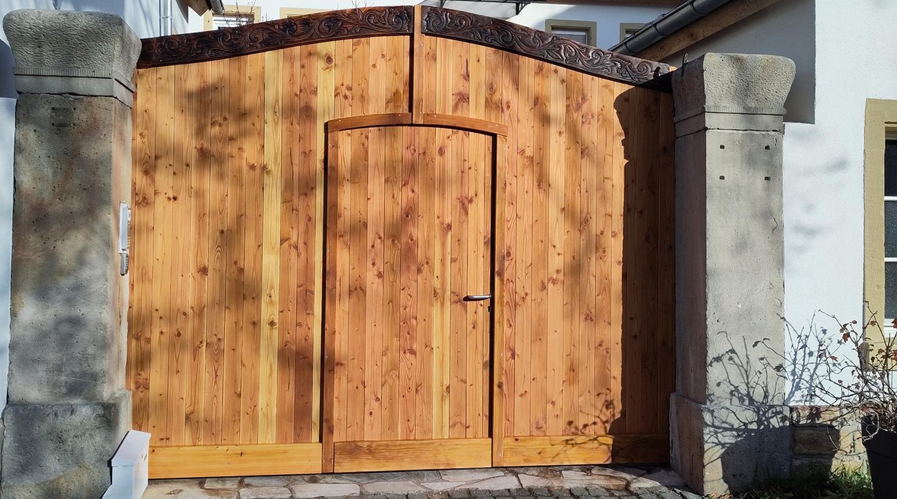 Fertigung historischer Hoftore für den Denkmalschutz in Neustadt an der Weinstraße, Maikammer, Landau Südpfalz.