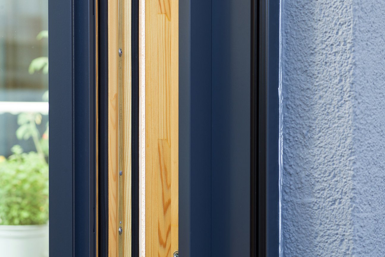 PaX Holz-Alu-Fenster - Querschnitt Holz-Aluminium-Profil