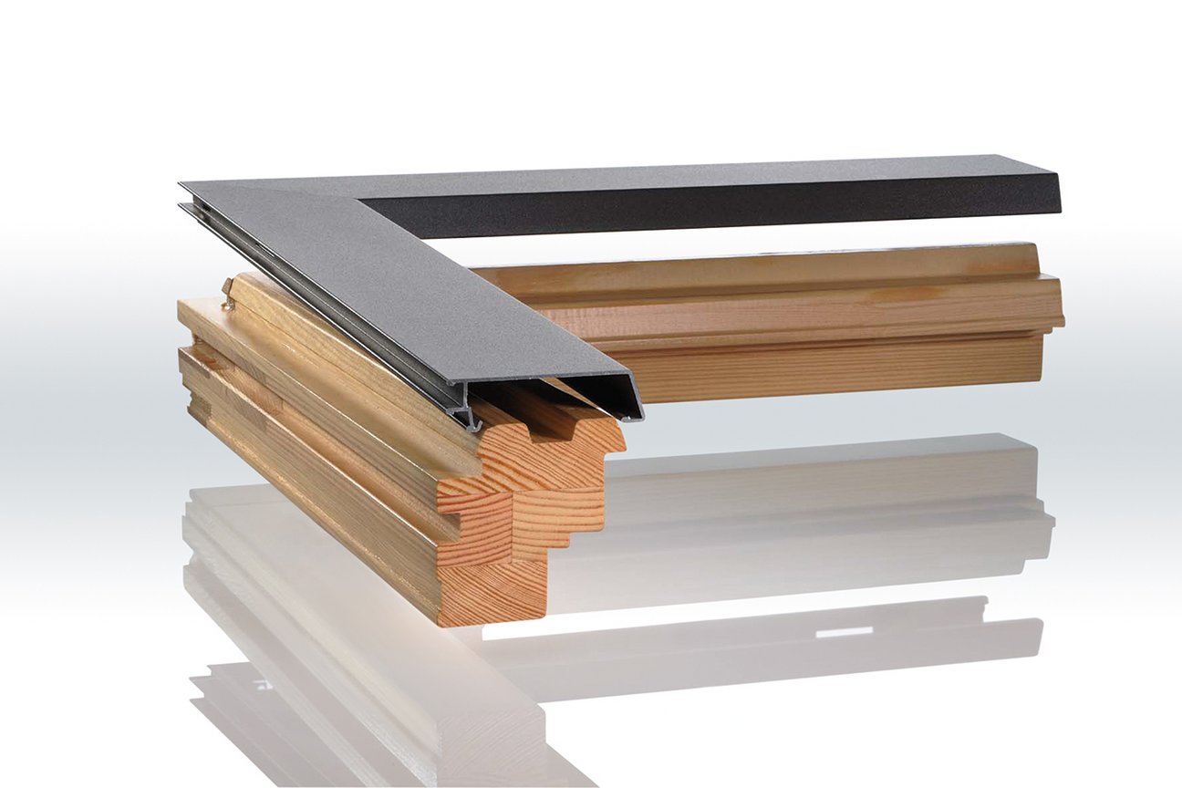 PaX Holz-Alu-Fenster - Querschnitt Aufbau Rahmen Konstruktion